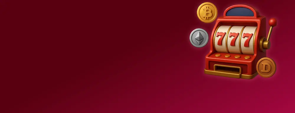 Ruby Reels bonus art for crypto deposits with a slot machine Ruby Reels bonus art for crypto deposits with a slot machine