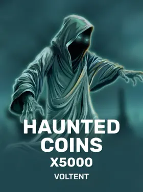Haunted Coins x5000 game in the casino Ruby Reels lobby
